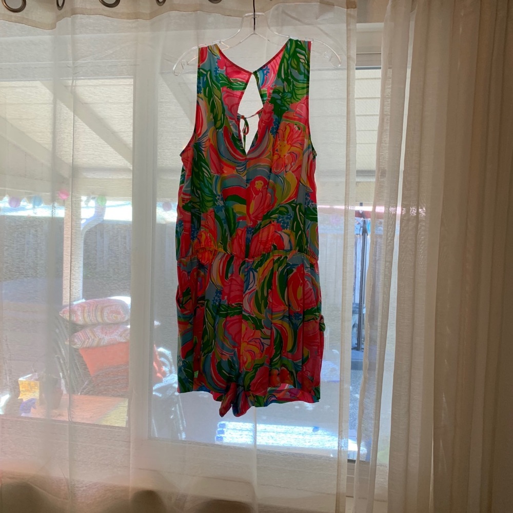 Lilly Pulitzer romper with pockets